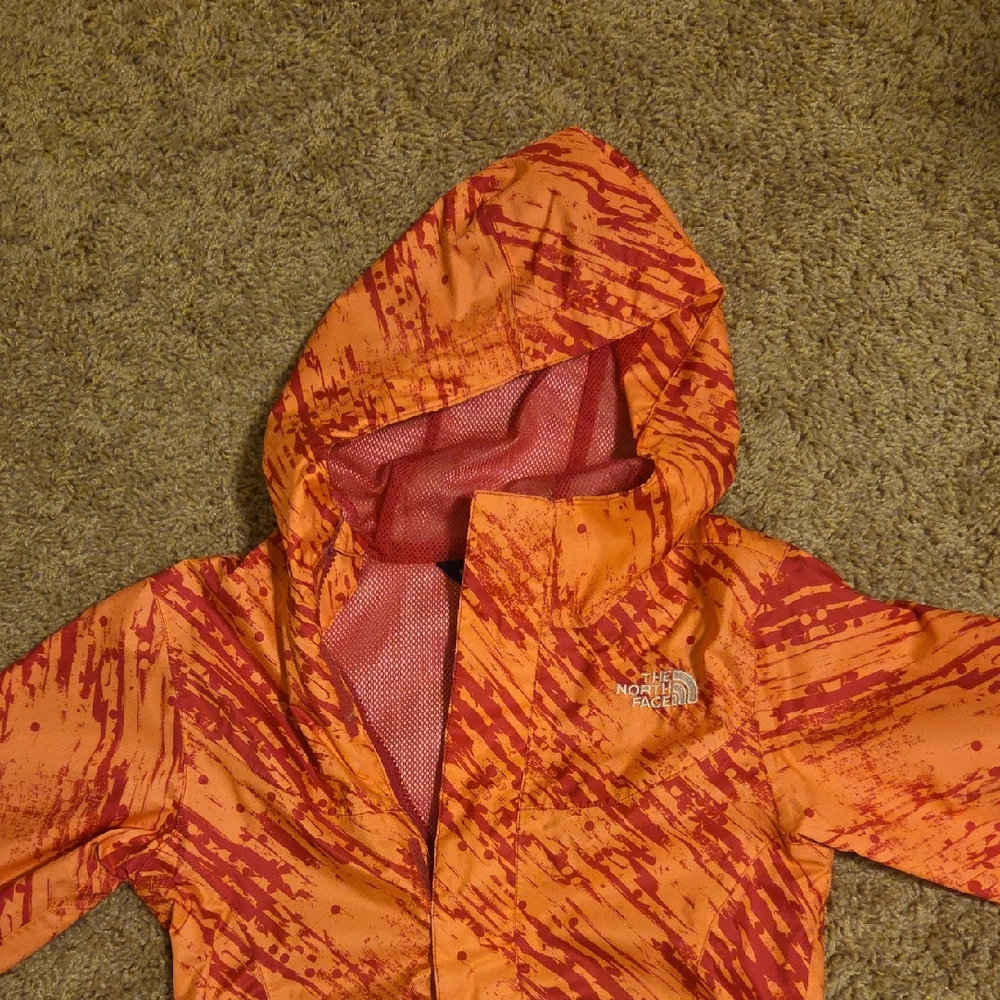 The North Face Fiery Orange Patterned Jacket